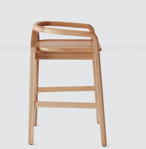 เก้าอี้บาร์ไม้พร้อมแท่นชาร์จไร้สายในตัว (แบบเคาน์เตอร์) - Product Image 1