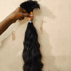 ผมมนุษย์แท้ไม่ผ่านการหลุดร่วงผมคนอินเดีย - Product Image 4