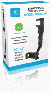 Supporto per cellulare da auto con montaggio a specchietto retrovisore a 360°, clip in plastica ABS, combinazione magnetica per GPS e posizionamento sul cruscotto. - Product Image 6