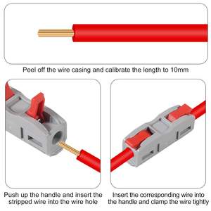 Nouveau connecteur de borne en alliage d'aluminium automobile 450V universel compact avec vernis brillant modèle 2247-3201 raccord rapide - Product Image 3