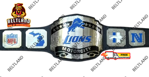 เข็มขัดแชมป์ดีทรอยต์ไลออนส์สำหรับผู้ใหญ่ ผลิตใหม่จากสังกะสี 2 มม. 4 มม. - Product Image 2