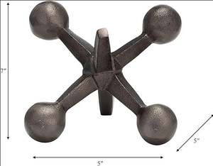 รูปปั้นประดับโต๊ะทำจากทองเหลือง AK สีดำตกแต่งในอินเดียสำหรับร้านอาหารและโรงแรม - Product Image 2