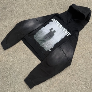 เสื้อฮู้ดแบบสวมหัวมีฮู้ดโอเวอร์ไซส์ผ้าคอตตอน100% ขนาดใหญ่พิเศษของผู้ชายกำหนดเองลายปักโลโก้แบบเรียบๆ500gsm - Product Image 3