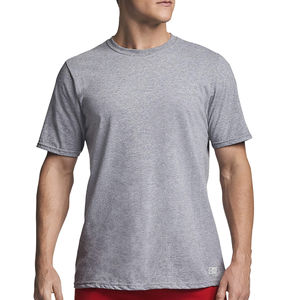 Vente en gros T-shirts en vrac T-shirt uni de couleur grise pour hommes T-shirt à manches courtes 100% coton pour hommes logo personnalisé - Product Image 1