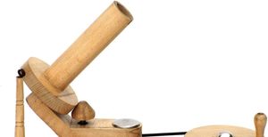 Enrollador de bolas grandes de hilo y soporte de paraguas de ganchillo Swift para mesa, herramientas de bobinado para tejer a mano, enrollador de madera de haya de lana y Swift - Product Image 4