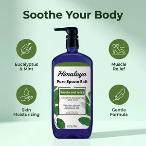 Gel Douche au <span class=keywords><strong>Sel</strong></span> d'<span class=keywords><strong>Epsom</strong></span> Pur Eucalyptus & Menthe Verte pour la Relaxation et le Soulagement - Product Image 5