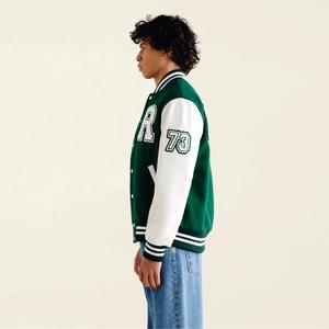 แจ็คเก็ตคอตั้งสำหรับผู้ชาย, เสื้อ100% คอตตอนคอปกตั้งสไตล์ตัวหนังสือกันลมกันลมสำหรับฤดูหนาว - Product Image 3