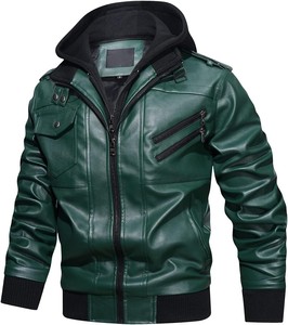 Nueva Chaqueta de Cuero para Hombre de Primera Calidad al por Mayor 2026, Estilo Casual de Otoño, Cuello Alto, Resistente al Viento, Transpirable, Color Personalizado - Product Image 5