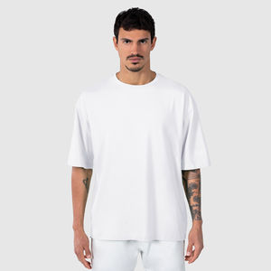 Camisetas extragrandes de algodón 100% Vintage personalizadas para hombre, jersey de talla grande antiarrugas, ropa de calle con patrón sólido gráfico - Product Image 1