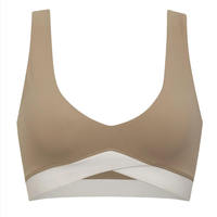 Kivotech OEM ODM logo personnalisé respirant soutien-gorge de sport pour les femmes 4-Way Gym Fitness contraste élégant soutien-gorge de sport 100% qualité