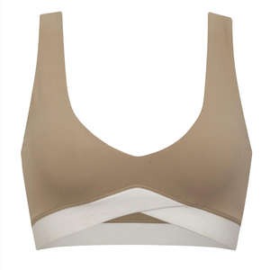 Kivotech OEM ODM logotipo personalizado transpirable gimnasio Sujetador deportivo para mujeres 4 vías gimnasio Fitness contraste elegante Sujetador deportivo 100% calidad - Product Image 5