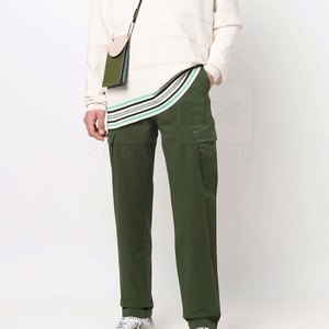 Pantalon cargo de haute qualité pour hommes personnalisé nouveau design à la mode en coton confortable couleur unie style décontracté - Product Image 2