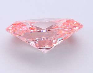 CVD Lab Grown Diamond Oval 1.65 Ct. Fancy Vivid Pink colour VS2 Clarity IGI Certified - Product Image 2