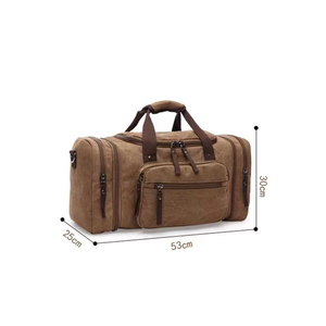 Bolso de cuero Bolso de lona grande de cuero personalizado con logotipo en relieve para hombres y mujeres unisex con servicio OEM de la mejor calidad - Product Image 4