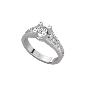Anillo Solitario de Oro de 10K para Mujer con Diamante Cultivado en Laboratorio - Product Image 6
