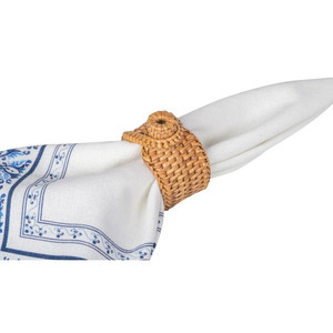 Les nouveaux ronds de serviette en rotin naturel faits à la main pour la décoration de fête sont utilisés dans les meilleurs restaurants et hôtels en gros - Product Image 1
