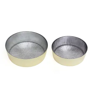 Increíble diseño de flores, cuenco de servicio de aluminio con acabado dorado para el hogar, el hotel y el restaurante - Product Image 5