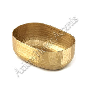 Axiom Home Accents Intricately Engraved Aluminum Fruit Bowl Hand Fashioned Shimmering Polish Matte Silver High <b>Dining</b> <b>Kids</b> - Product Image 4