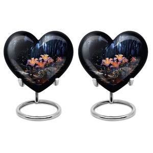 Lily Flower Cremation Urn <b>for</b> Human <b>Ashes</b> Memorial Keepsake Nature Personalized Floral Urn <b>Ashes</b> Keepsake Small <b>for</b> Adult - Product Image 4