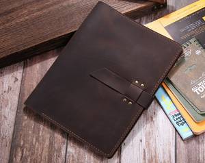 Rechargeable A4 Taille 4 Portefeuille En Cuir avec Flipchart Papier En Cuir 11in Padfolio avec Stylo Fente Carnet De Croquis Couverture LPF-0014 - Product Image 2