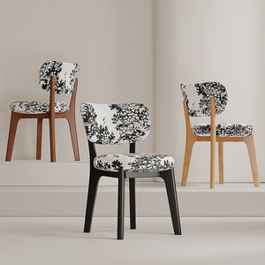 <span class=keywords><strong>Chaises</strong></span> <span class=keywords><strong>de</strong></span> salle à manger modernes <span class=keywords><strong>de</strong></span> style nordique haut <span class=keywords><strong>de</strong></span> gamme avec dossier en bois massif, revêtement en cuir, design élégant pour meubles <span class=keywords><strong>de</strong></span> maison - Product Image 4