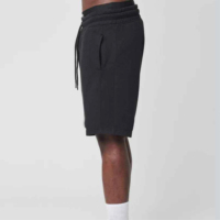 Nouveaux shorts de sport décontractés pour hommes en coton éponge respirant, longueur genou, taille élastique, style hip-hop, collection 2026