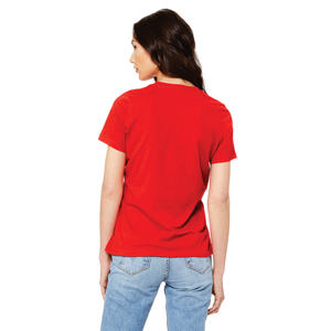T-shirt élégant en coton pour femmes, tenue d'été à manches courtes, décontracté, couleur unie, léger, vêtements quotidiens - Product Image 3