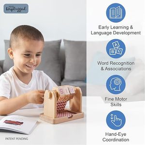 Los bloques de lectura de fonética Montessori de madera real combinan bloques de ortografía con tarjetas de fonética para ortografía sin frustración - Product Image 6