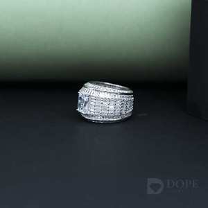 Diseño atrevido 925 Anillo de diamantes de plata esterlina para mujer Botín de plata esterlina para uso diario - Product Image 2