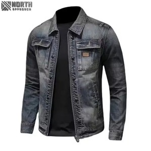 Veste en jean pour hommes, vestes en jean respirantes de haute qualité, designs d'hiver de rue tendance, vente à chaud - Product Image 4