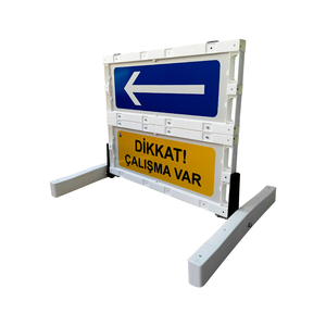 แผงกั้นจราจรพลาสติกพีวีซีเกรดสนามบินแบบพับได้ ขนาด 100x91 ซม. - Product Image 3