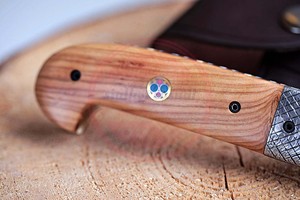 Couteau pliant de poche acier damas extérieur fait à la main Camping chasse couteau pliant couteaux personnalisés - Product Image 4