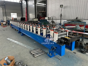 Machine populaire de fabrication de gouttières en acier sans soudure, équipement automatique de formage de gouttières par rouleaux pour la construction - Product Image 2
