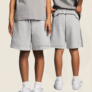 Pantalones Cortos de Verano para Hombre, Estilo Urbano, con Bordado Personalizado, Tejido Grueso Lavado, OEM - Product Image 1