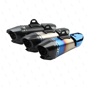 Silenciador de tubo de escape Universal para motocicleta de 51mm, silenciador Z900 Duke 690 790 890 ADV, escape de acero inoxidable para <span class=keywords><strong>Moto</strong></span> R1 R6 FZ6N <span class=keywords><strong>CB650R</strong></span> - Product Image 2
