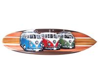 Planche de surf en bois en gros, décoration de la maison, thème voiture VW, décoration miniature en bois unique avec peinture à l'aérographe