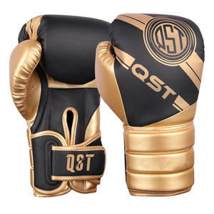 Gants de kickboxing MMA en cuir de vachette avec logo personnalisé, poignées et sangle de poignet réglable pour l'entraînement et la compétition unisexe - Product Image 1