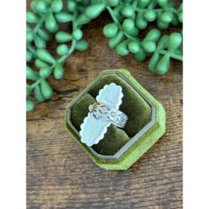 Southwest Handmade Kingman Turquoise <b>Sterling</b> <b>Silver</b> <b>Adjustable</b> Cluster <b>Ring</b> - Product Image 5