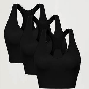 Top Deportivo Corto Transpirable Informal para Uso Diario, Entrenamiento Físico, Gimnasio y Ejercicio - Product Image 1