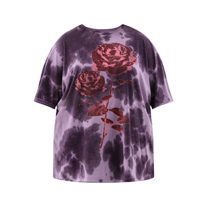 Camisetas de Punto Casuales con Cuello Redondo para Mujer, Tallas Grandes, Manga Corta, Ajuste Delgado, Transpirables, Ecológicas, Estampado Personalizado, Nueva Llegada - Product Image 5