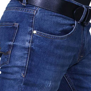 Pantalon en jean délavé d'hiver, respirant, à motif lettres, coupe droite moderne, style streetwear, pour usage quotidien décontracté - Product Image 6