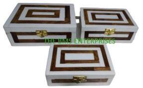 Caja Decorativa Rectangular de MDF y Resina Ecológica, Pulida, para Colgar en la Pared, Decoración del Hogar, Regalo de Boda, Hecho en India - Product Image 6