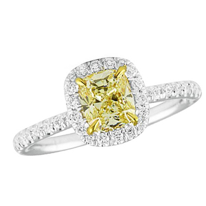 Anillo de Compromiso con Diamante de Corte Cojín de 0.81 Quilates - Product Image 1