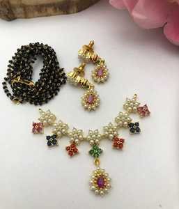 Ensembles de mangalsutra de perles de haute qualité avec chaîne belle et dernière conception parfaite pour le mariage, les occasions de fête - Product Image 4