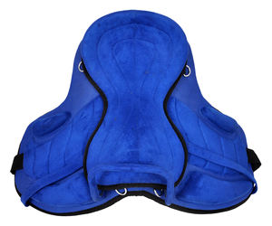 Selle de cheval anglaise Freemax synthétique sans arbre avec circonférence et étriers assortis Produits de course de chevaux anglais d'Inde - Product Image 5