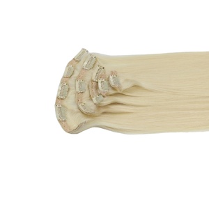 EXTENSION de cheveux naturels Remy vierges de luxe avec CLIP-IN-HAIR, qualité au Vietnam, usine - Product Image 3
