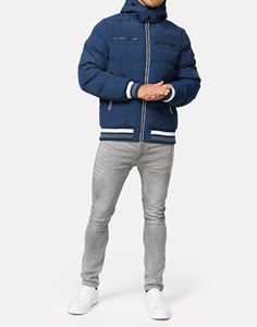 เสื้อแจ็คเก็ตพัฟเฟอร์กันน้ำ กันลม ต้านเชื้อแบคทีเรีย พร้อมฮู้ด สำหรับฤดูหนาว ใส่กลางแจ้ง สั่งตัดได้ ไซส์พลัส คุณภาพหรูหรา - Product Image 1