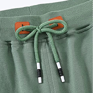 Pantalones Cortos Casuales para Hombre, Cintura Elástica, Cintura Alta, Transpirables, de Secado Rápido, 100% Poliéster, Impermeables, Diseño Sólido, Nuevos - Product Image 4