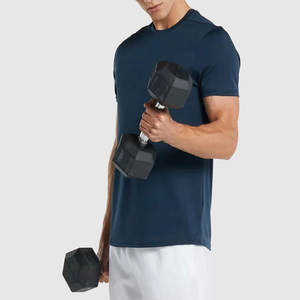 2023 venta al por mayor hombres 100% algodón camiseta de manga corta impresa cuello redondo Color sólido ecológico secado rápido logotipo personalizado para - Product Image 4