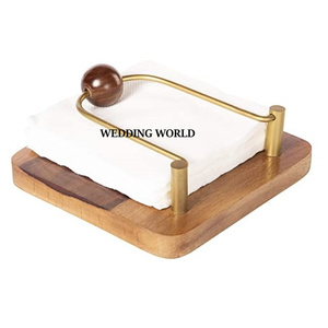 Porte-serviettes en bois naturel de belle qualité porte-mouchoirs faits à la main porte-serviettes en bois de luxe le plus vendu - Product Image 1